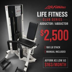 Life Fitness Club Series Adductor / Abductor Combo