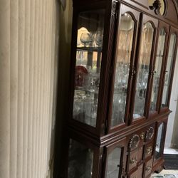 China Cabinet Cherry Color
