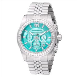 Technomarine Men Watch Manta Light Blue Dial Silver Tone Bracelet TM-225015 42mm