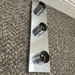 Chrome 3 Light Bathroom Vanity Light Fixture