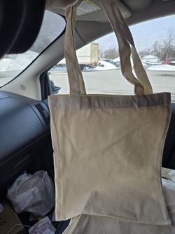 28 canvas tote bags $3 each or 2 for $5