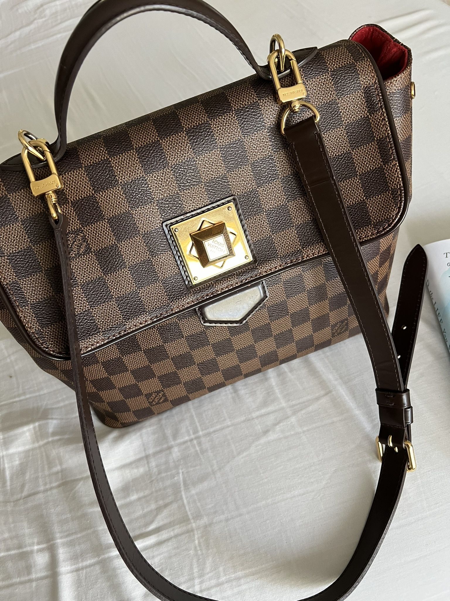 Louis Vuitton Damier Ebene canvas Bergamo MM purse
