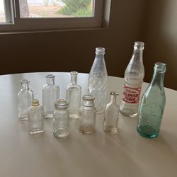 Antique Bottles -10 Total
