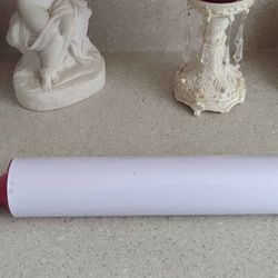 White and Red Rolling Pin
