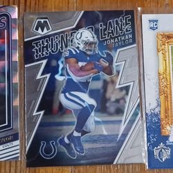 John Taylor 3 Card Lot Indianapolis Colts Rookie Thunder Lane Dominators Insert Cards All Pro 
