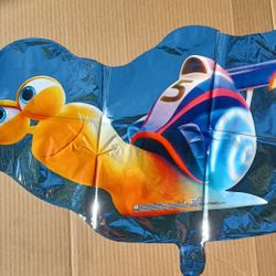 Two Dreamworks "Turbo" Movie Foil Mylar Balloons 