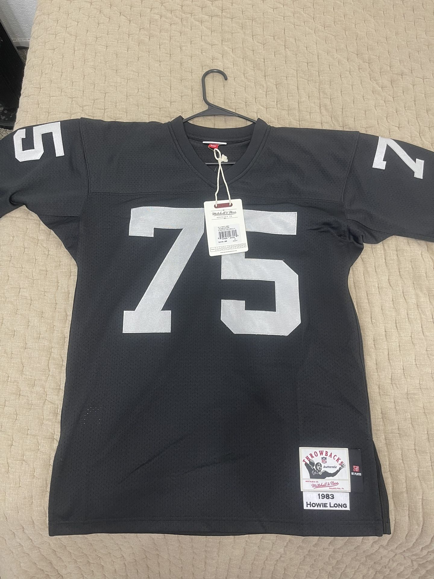 Howie Long Las Vegas Raiders Mitchell & Ness 1983 Authentic Throwback Retired Player Jersey - Black