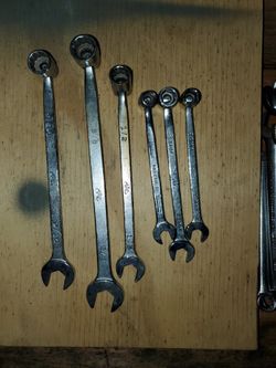 MAC TOOLS, FLEX HEAD OPEN END WRENCH. 9MM, 10MM, 11MM 6PT.... 1/2", 9/16", & 5/8" 12PT.