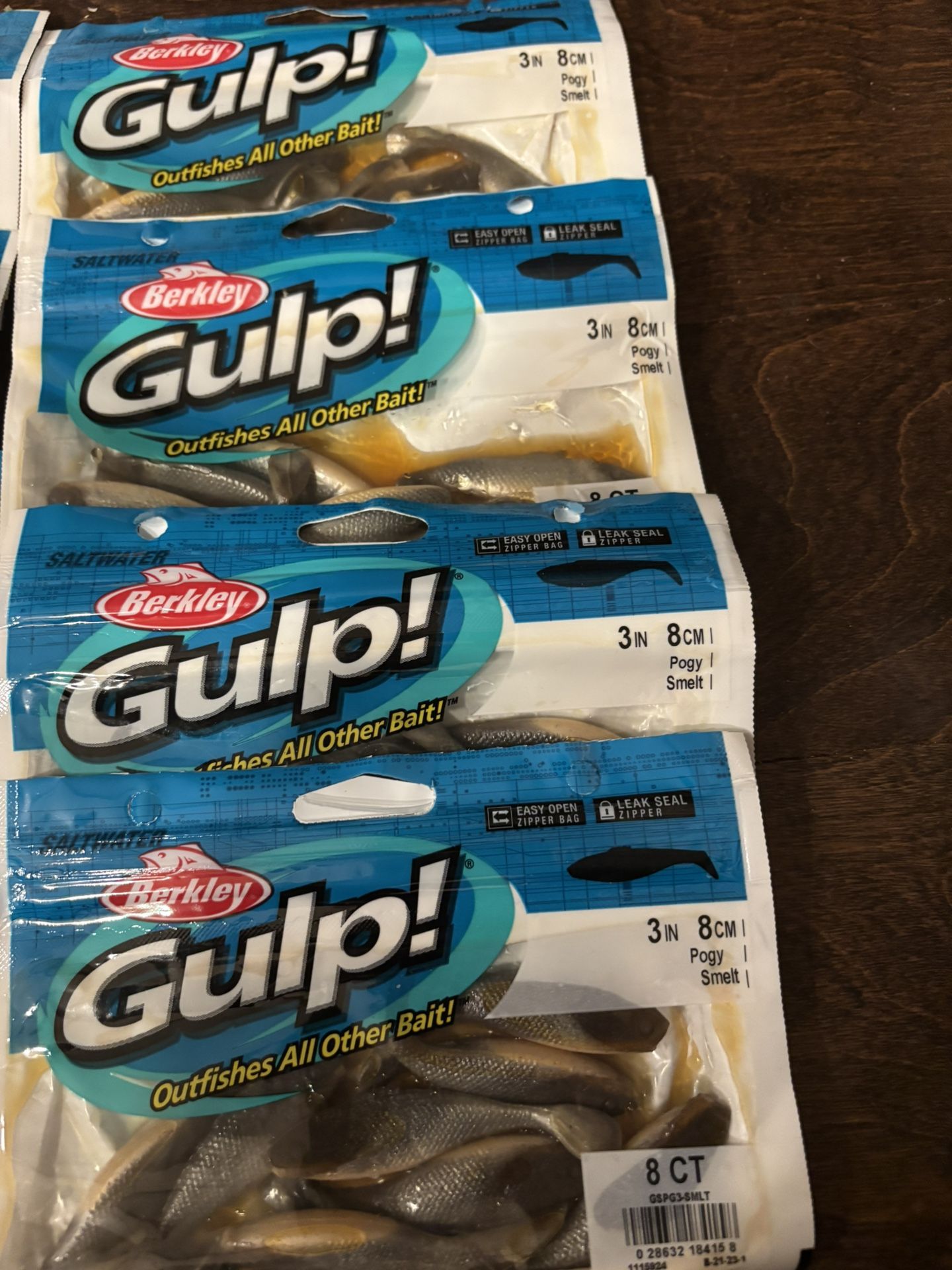 Berkeley Gulp Pogy-Smelt x 4