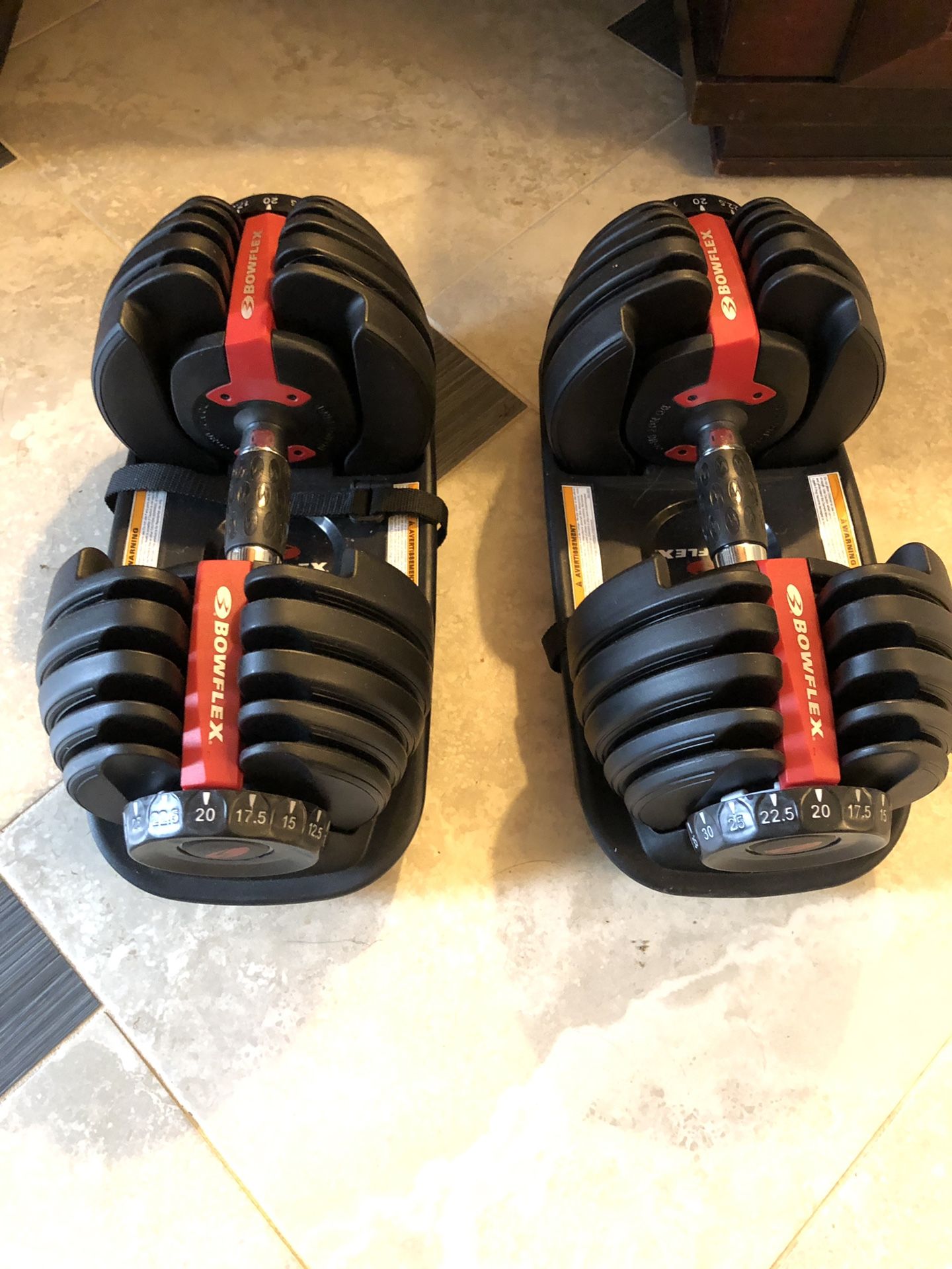 Bow flex Selectech 552 dumbbells