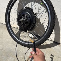 26 inch wheel hub motor 72 volt 3000 watt perfect condition