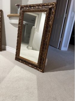 Matching Decorative Bronze Bathroom Vanity Mirrors – 36” x 28.5”