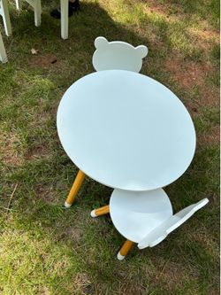 Kids Bear Table and Chair Set