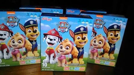 Fruit snacks* $1.50 a box. Paw patrol.