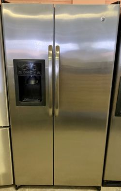 Stainless Steel GE Side By Side Refrigerator