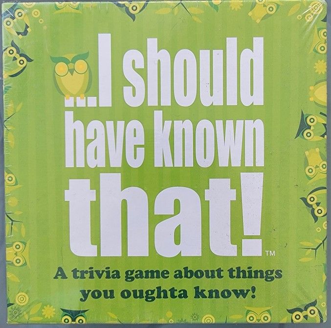 "I Should Have Known That" Card Game