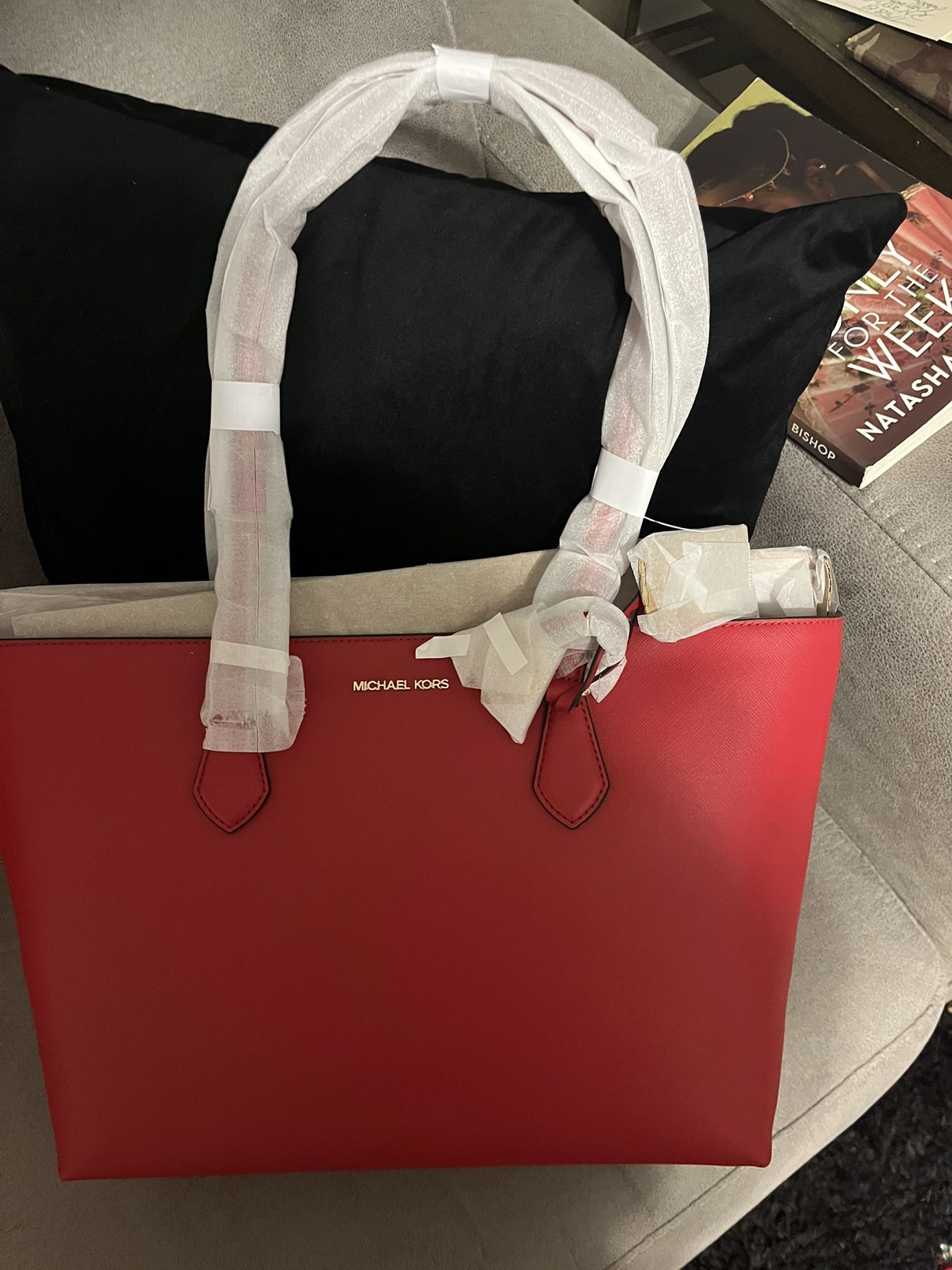 MK Red Tote