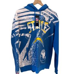 Men's NFL x Staple Blue L Chargers All Over Print Pullover Hoodie XL