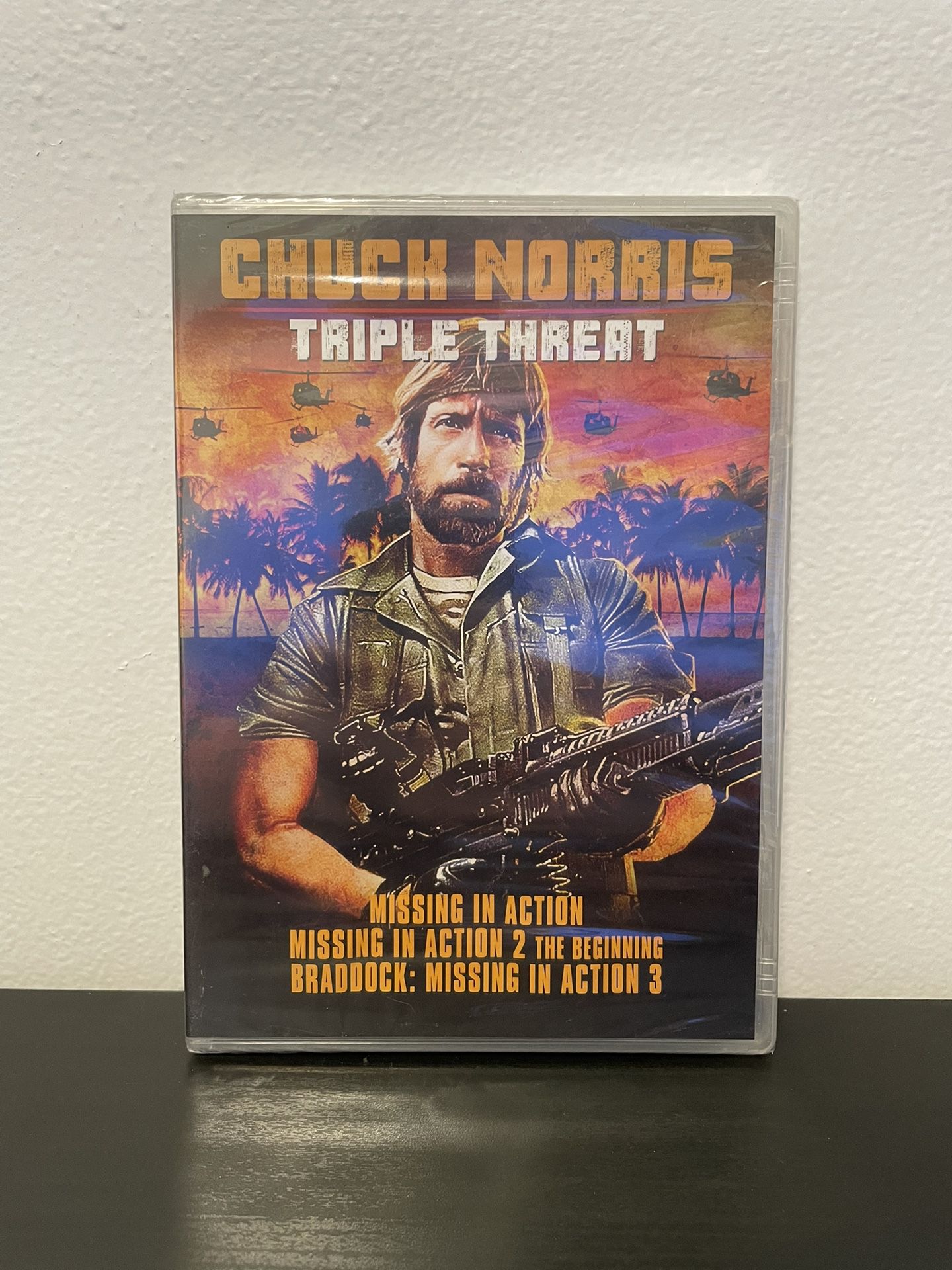 Chuck Norris Triple Threat DVD NEW SEALED Missing In Action 1 2 & 3 Movies