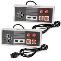 Retro Classic Controller Design for AV 620 HD 621 HD 821 Retro Classic Game Consoles Plug-and-Play Wired Video Game Consoles 9 Pin Plug 2 Packs