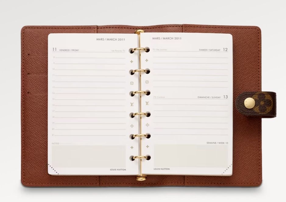 Louis Vuitton Small Ring Agenda Cover