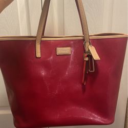 Pink Coach Handbag Purse 