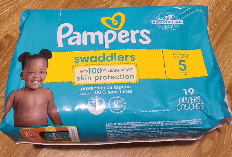 Pampers Diapers Size 5 Count 19