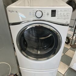 Whirlpool Electric Dryer With Pedestal( Delivery Available)