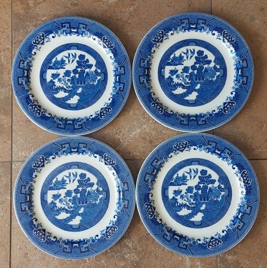 4 Plates Shenango China 11-1/2"