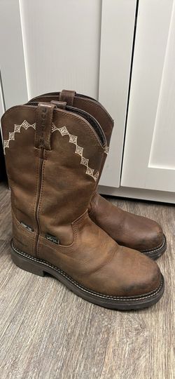 Juatin work boots 9