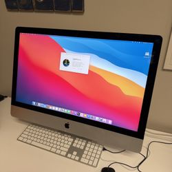 Apple 27” iMac 5K 3.5ghz Quad core i5 32gb RAM 1.12TB Fusion macOS Big Sur And Radeon R9 