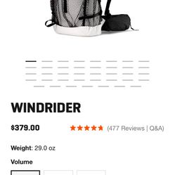 Hyperlite Mountain Gear Windrider 40L Backpack 