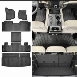Brand New Utiiy Cargo Mat Floor Mat Fit for Ford Expedition 2018-2024 7-Seater Floor Liner Cargo Liner Backseat Protector for 2024 Expedition Accessor