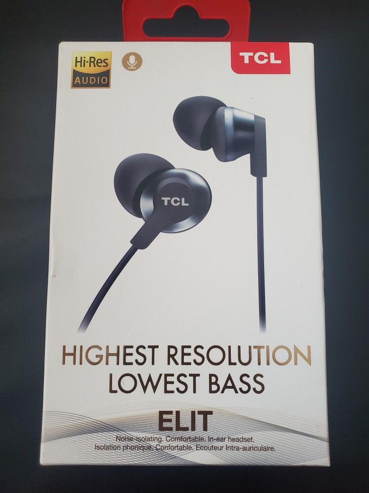 TCL ELIT200 In-Ear Earbud Noise Isolating Wired Headphones with Built-in Mic – Midnight Blue - Brand NEW