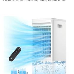 Portable Air Conditioners, 3-IN-1 Evaporative Air Cooler, Swamp Coolers w/ 2 Ice Pack, 1.85 Gal Water Tank, 4 Modes, 80° Oscillation, 7H Timer