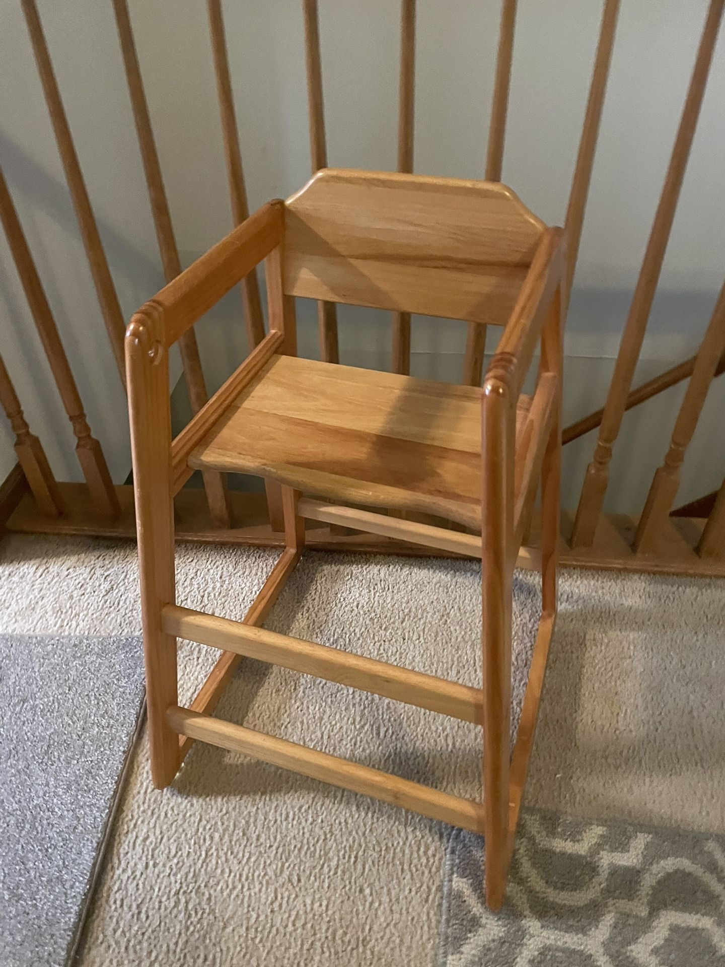 Wooden Child Youth Chair With Seatbelts Like New Condition Olathe Kansas