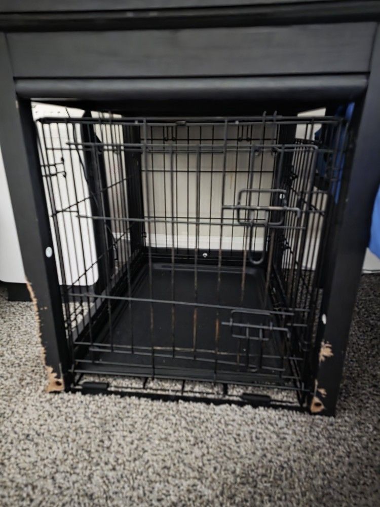 Bedside Table With Removable Dog Crate