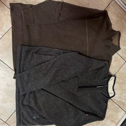 Two Men's Zip Fleece Jackets