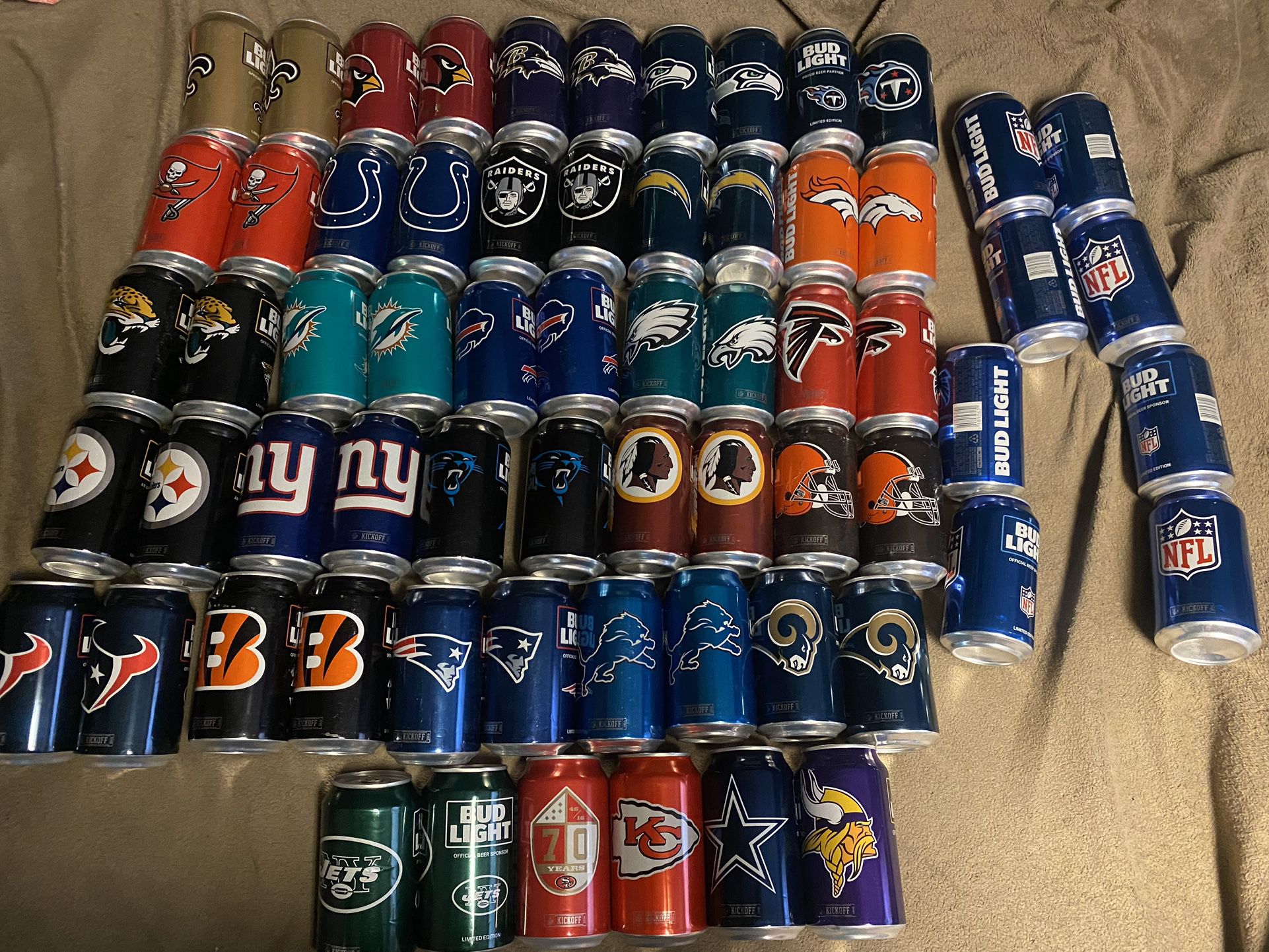 2016 1st Edition Limited NFL Collectors Cans