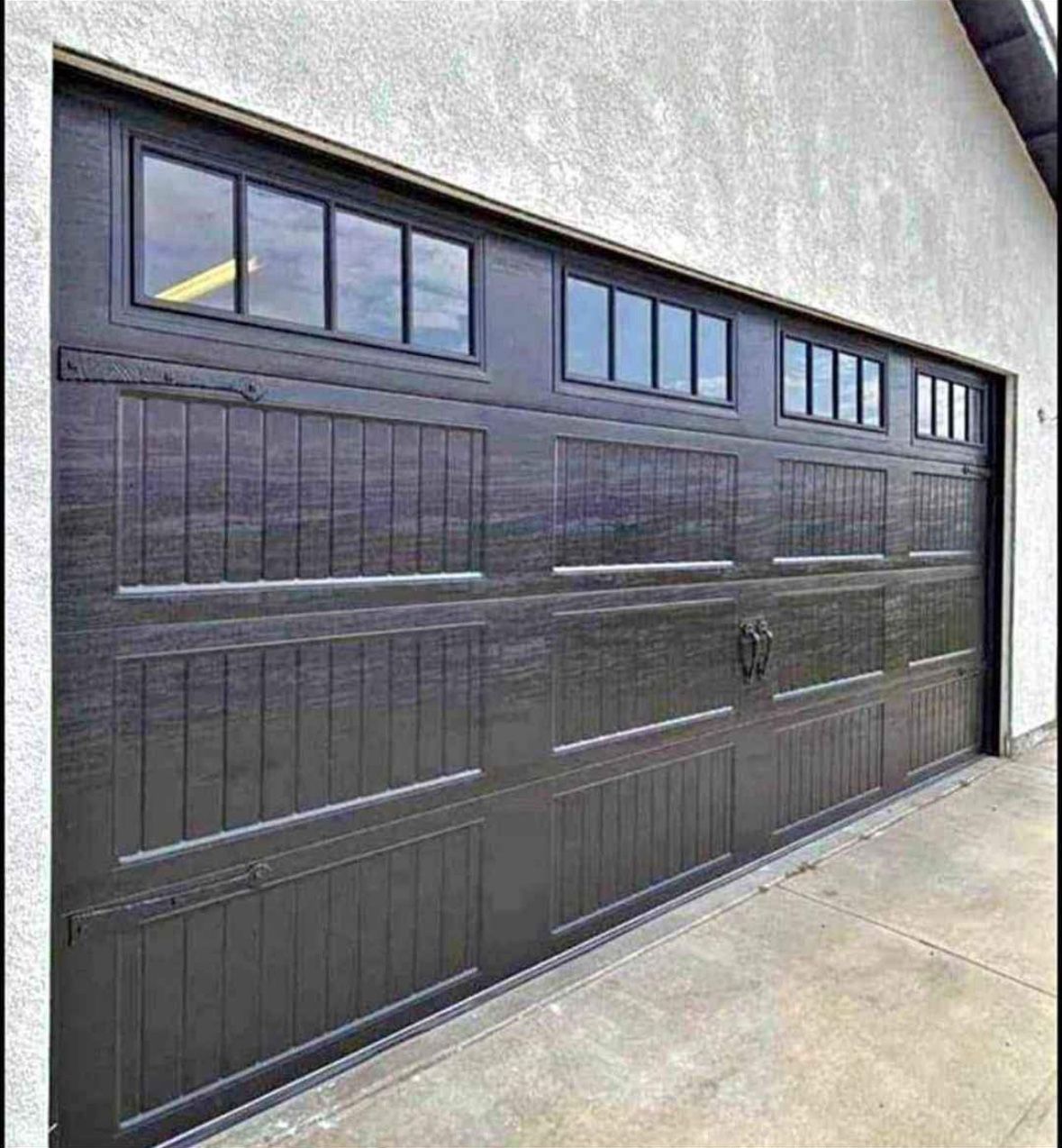 Black Garage Door