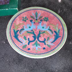 Vintage Terra Of  Greece Plate. With Birds