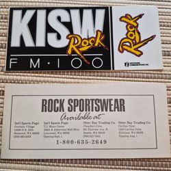 Vintage KISW stickers 