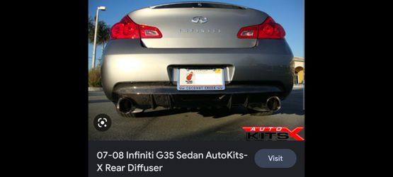 Infiniti G37 Sedan 07-09 Carbon Fiber Rear Diffuser Bumper (Auto X) for  Sale in Rosemead, CA - OfferUp
