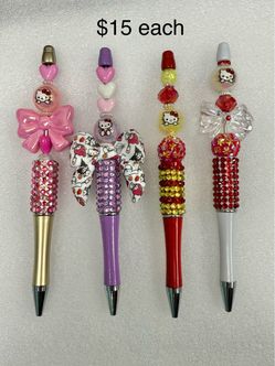 HK Beaded Rhinestone Pen