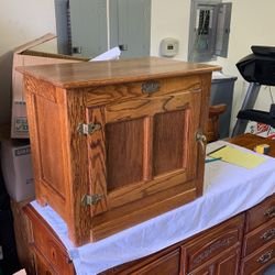 White clad end table