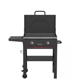 Daytona 2-Burner 28 in. Griddle with Lid, Cover
