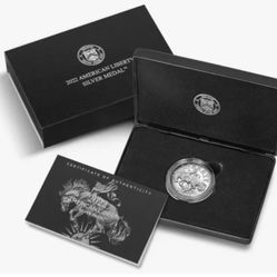 2022 P American Liberty Silver Medal 1oz .999 Fine Silver with OGP