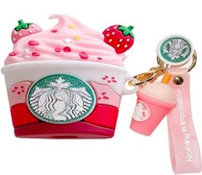 New Starbucks Strawberry theme airpod case. 1&2