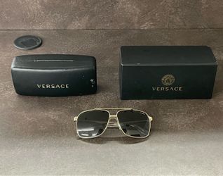 Versace Aviator Polarized Sunglasses (VE2174) – Good Condition