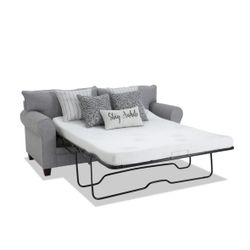 Laurel Gray 90'' Sleeper Sofa with Queen Gel Mattress